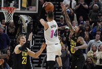 T.Herro turėtų sugrįžti trečiame NBA finalo serijos mače (Scanpix nuotr.)