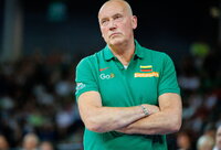 R.Kurtinaitis nežino, ar Jonas žais prieš kartvelus (BNS nuotr.)