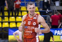 E.Sederevičius kūrė efektingų dėjimų (LKL nuotr.)