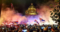 Serbų sutiktuvės Belgrade