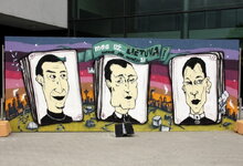 Graffiti piešinyje K. Kemzūra...