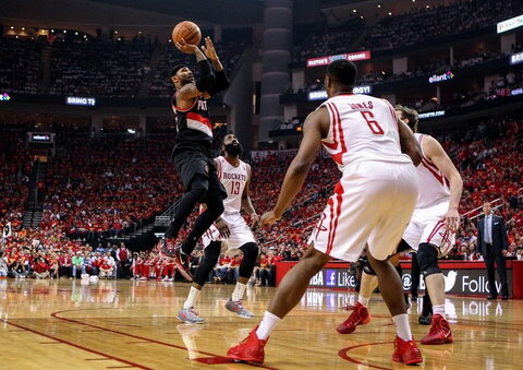 NBA atkrintamosios: „Rockets“ – „Trail Blazers“