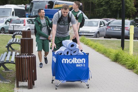 Lietuvos rinktinės vakarinė treniruotė