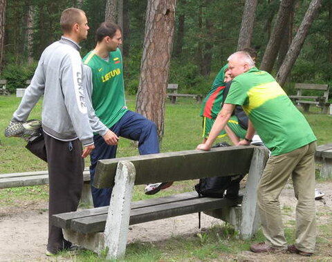 Studentų rinktinės treniruočių stovyklą Palangoje