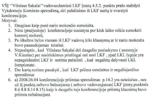 Kiaušo raštas LKF