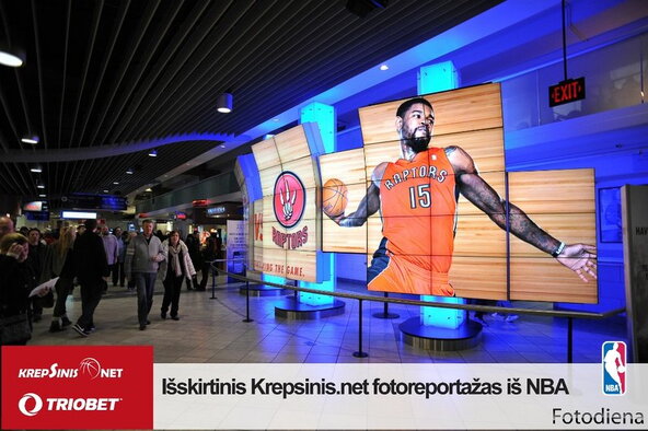 „Raptors“ namų arenos užkulisiai  