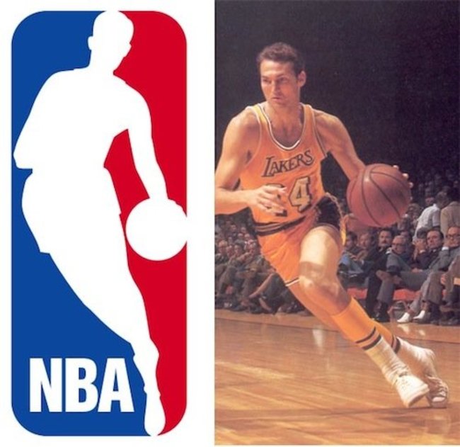 NBA logotipas pagal J.Westą