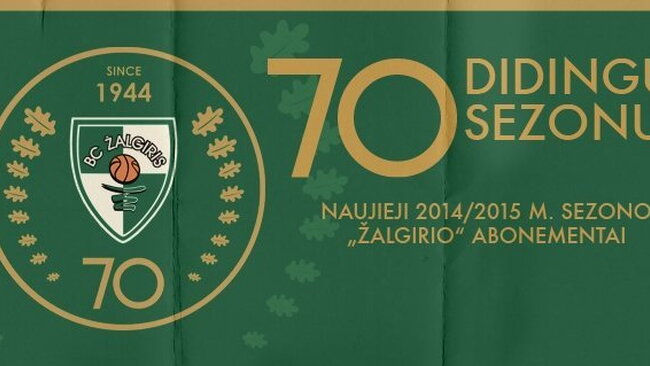„Žalgirio“ gerbėjams – jubiliejinio sezono abonementai
