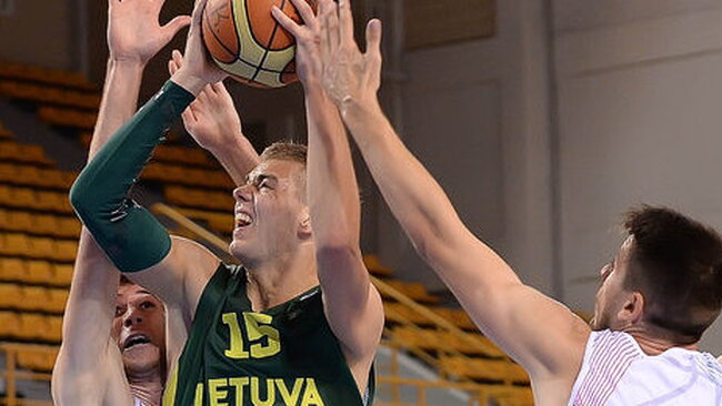 D.Tarolis pasižymėjo efektingu bloku (FIBA Europe nuotr.)