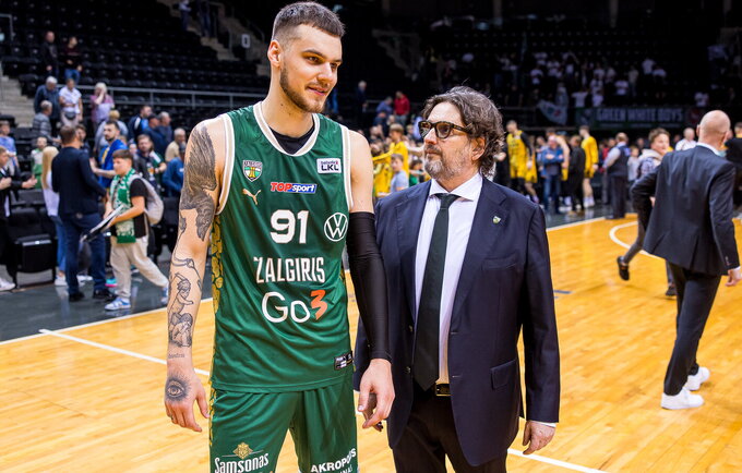 D.Sirvydis aptarė debiutinį sezoną Eurolygoje (Foto: Rokas Lukoševičius)