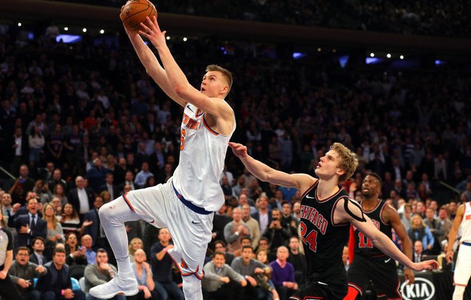 K.Porzingis žais šiose rungtynėse (Scanpix nuotr.)