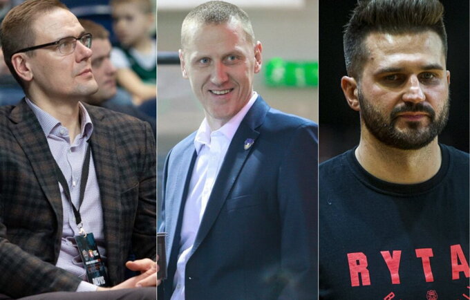 2017 m. trys buvę krepšininkai ėmėsi naujų pareigų krepšinyje (BNS nuotr.)
