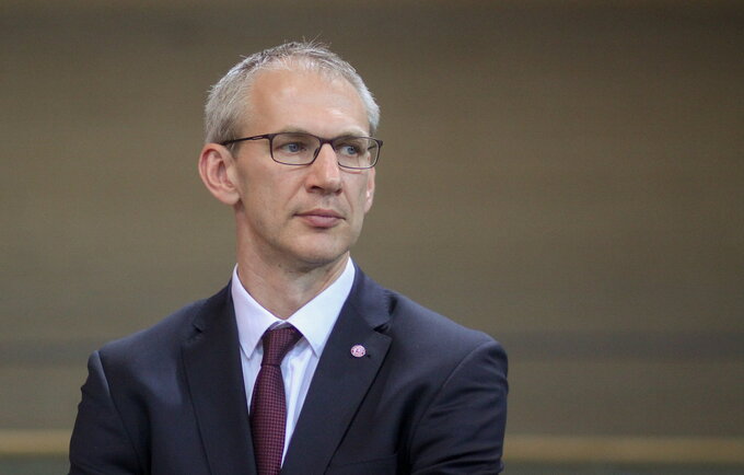 M.Purlys pasakojo apie etapą „Ryte“ (Foto: Dmitrijus Radlinskas)