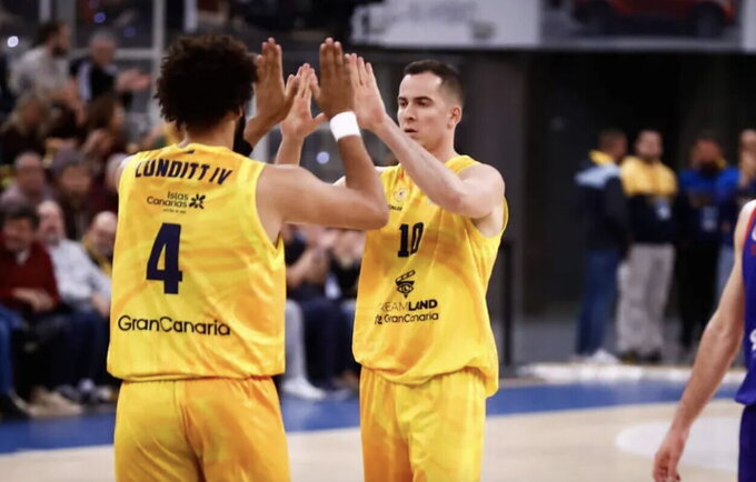 Las Palmo klubas dramatiškai žengė į Europos taurės finalą (Euroleague.net)