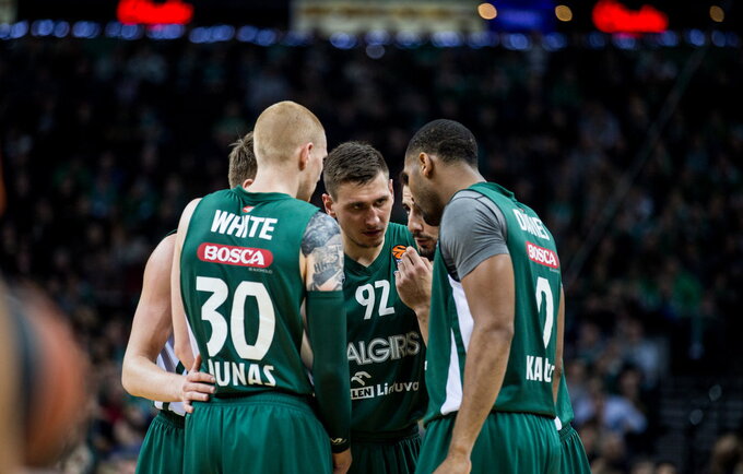 „Žalgiris“ Eurolygoje liko su trimis laimėjimais (BNS nuotr.)