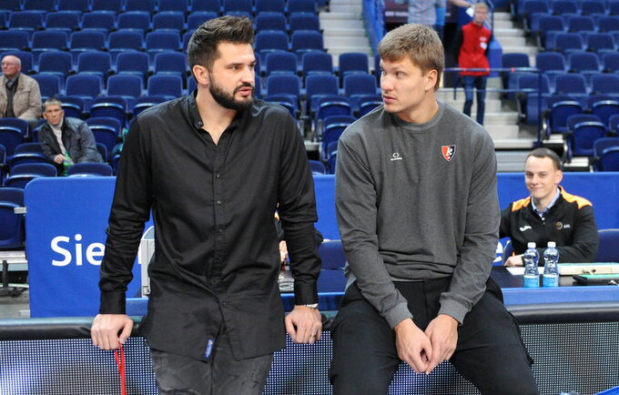 L.Kleiza liko nepatenkintas teisėjavimu (Rokas Lukoševičius, Fotodiena.lt)