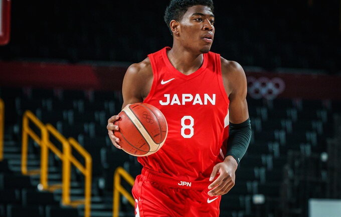 R.Hachimura praleis Pasaulio taurę (FIBA nuotr.)