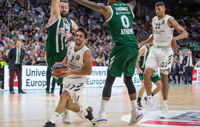 F.Campazzo ketvirtfinalyje rikdavo po 24 naudingumo balus (Scanpix nuotr.)
