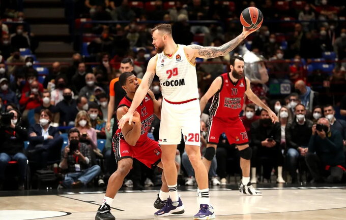 D.Motiejūnas tarp lietuvių buvo geresnis (Euroleague.net)