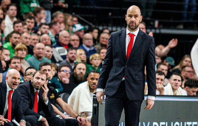 V.Spanoulis palieka Monaką (BNS nuotr.)