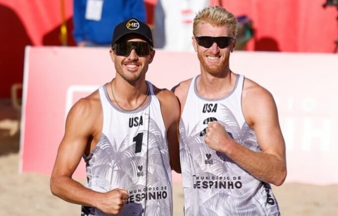 Ch.Budingeris (dešinėje) olimpiadoje žais tinklinį