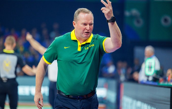 K.Maksvytis pasidalino mintimis apie būsimas rungtynes su JAV (FIBA nuotr.)