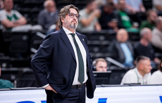 A.Trinchieri komandos žaidimas patiko labiau nei žurnalistų klausimai („Betsafe-LKL“ nuotr.)