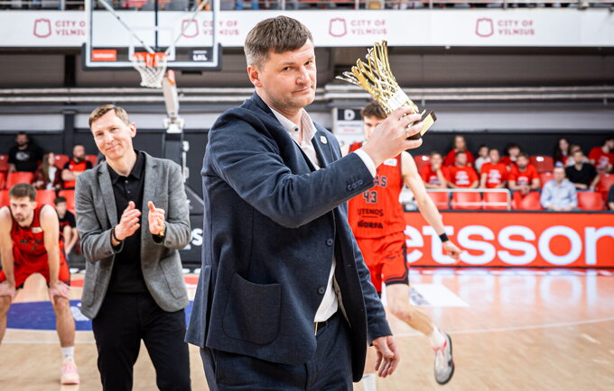 A.Jomantas apžvelgė nuveiktus darbus (Foto: „LKL, kurią remia „Betsson“)