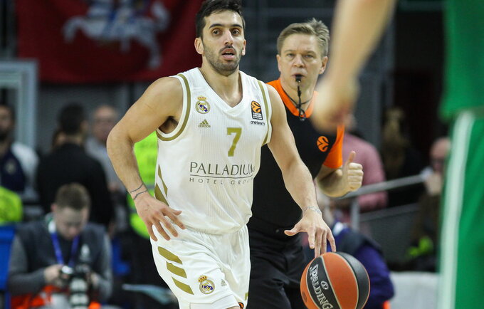 F.Campazzo baudos metimas lėmė pergalę (Scanpix nuotr.)