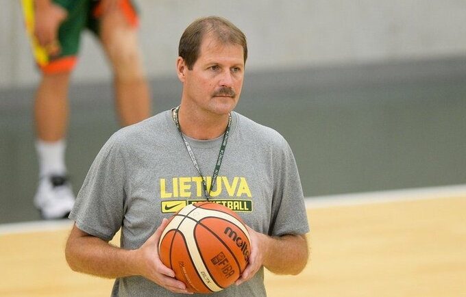 G.Krapikas pasidalino įspūdžiais po pirmosios rinktinės treniruotės Rygoje (Fotodiena.lt)