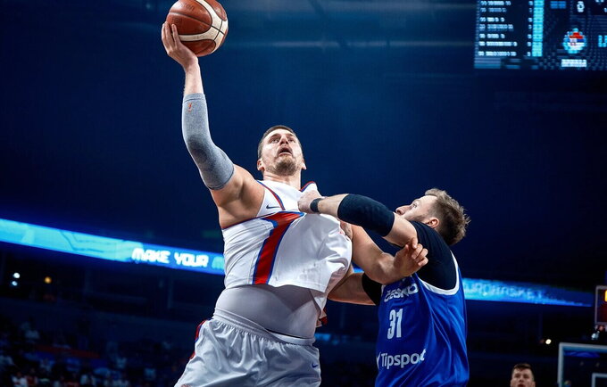 N.Jokičius Europos čempionte išlieka nesuklupęs (FIBA nuotr.)