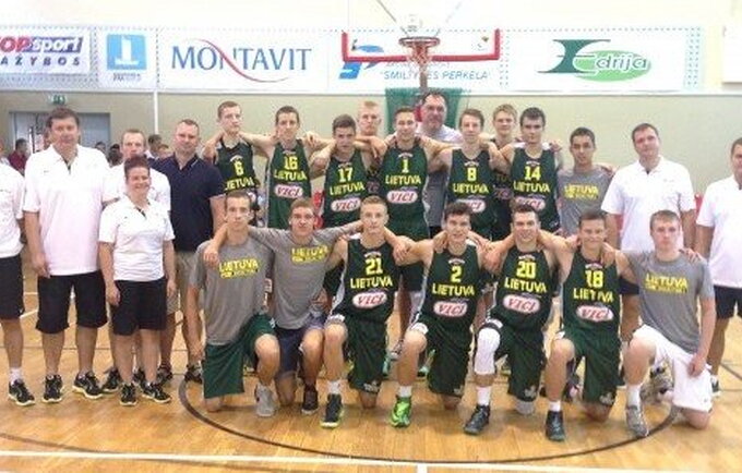 U16 rinktinė Organizatorių nuotr.