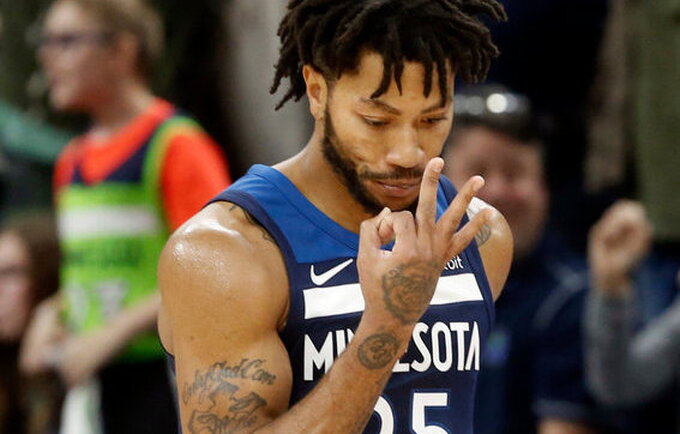 D.Rose'as turėtų likti Minesotoje (Scanpix nuotr.)