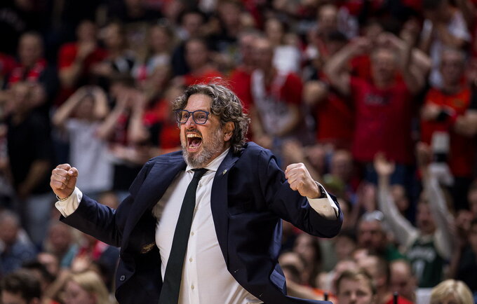 A.Trinchieri džiaugėsi pergale (Foto: Rokas Lukoševičius)