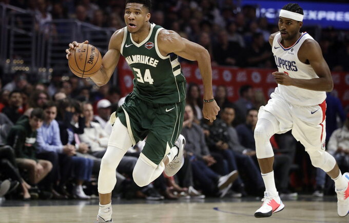 G.Antetokounmpo vedė komandą į pergalę (Scanpix nuotr.)