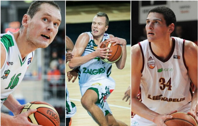 L. Lekavičius už A.Lapetą ir R.Olanderį žemesnis daugiau nei 30 cm (Fotodiena.lt)