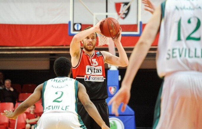 Pirmoje tarpusavio dvikovoje M.Gecevičius įmetė 26 taškus ir surinko 38 naudingumo balus (Fotodiena.lt)