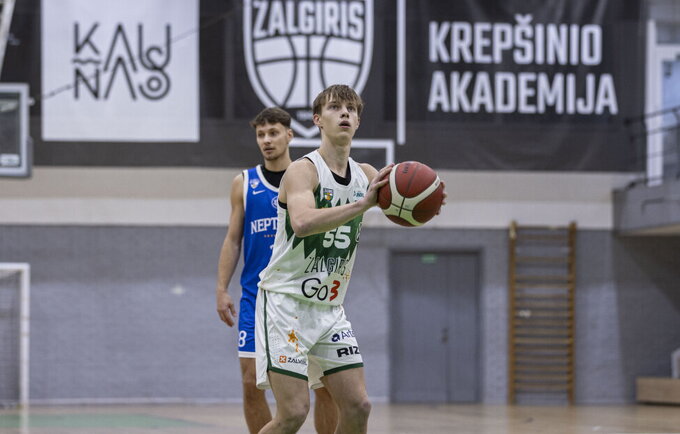 D.Grunkis surinko dvigubą dublį (Žalgirio nuotr.)