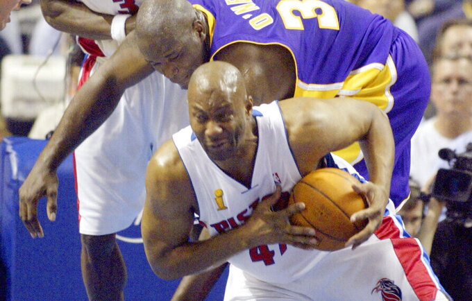 E.Campbellas su „Pistons“ tapo NBA čempionu (Scanpix nuotr.)