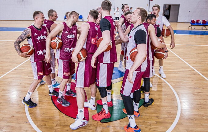 Latvijos rinktinė kovos prieš lietuvius ir estus