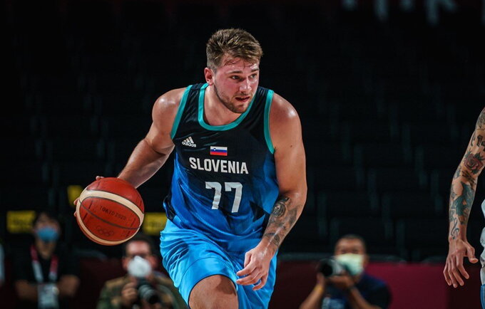 L.Dončičius olimpiadoje debiutavo su fejerverkais (FIBA nuotr.)