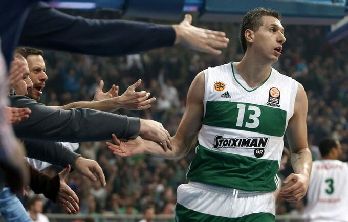D.Diamantidis rezultatyviausių žaidėjų sąraše yra šeštas (Scanpix nuotr.)