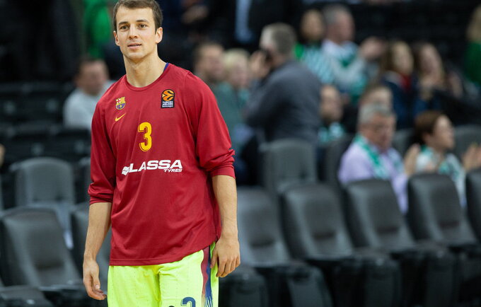 K.Pangosas žaidžia pirmą savo sezoną Barselonoje (BNS nuotr.)