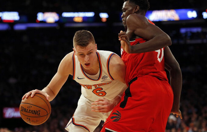 K.Porzingis sužavėjo NBA legendą (Scanpix nuotr.)