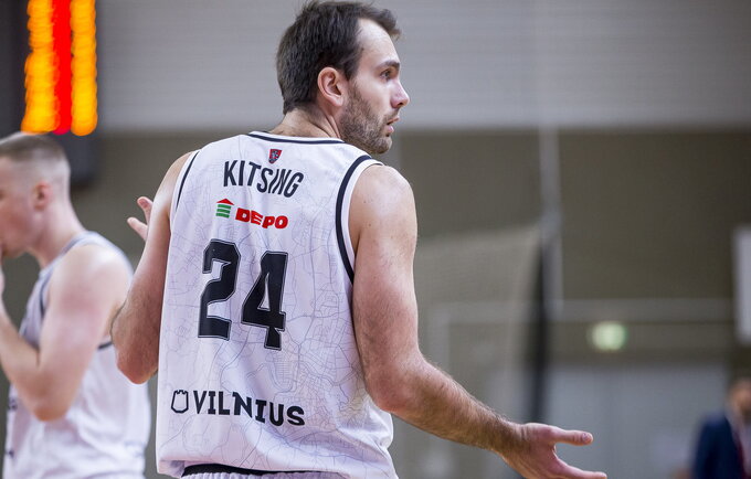 K.Kitsingas mėgavosi derbiu su kauniečiais (BNS nuotr.)