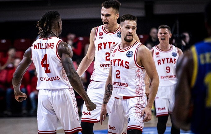 Sostinės klubas per 4 turus bus namie sužaidęs vos 1 kartą (FIBA Europe nuotr.)