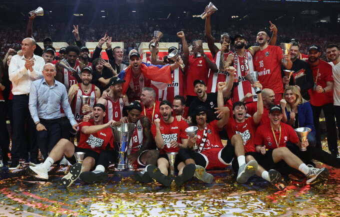 „Olympiacos“ triumfuoja (Scanpix nuotr.)