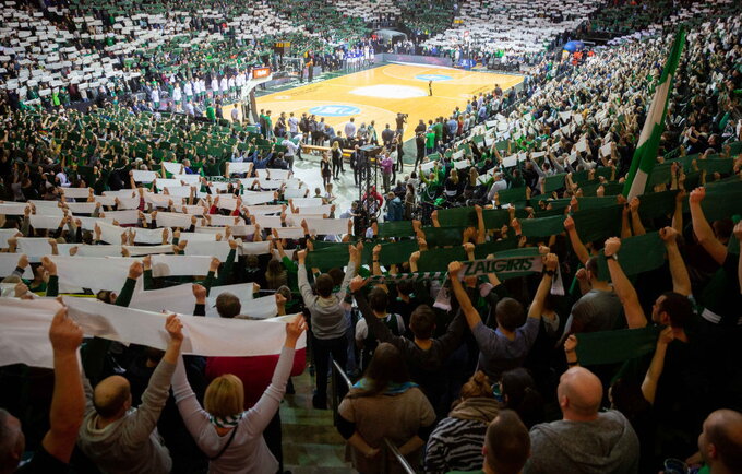 „Žalgirio“ arena Eurolygoje būna sausakimša (BNS nuotr.)