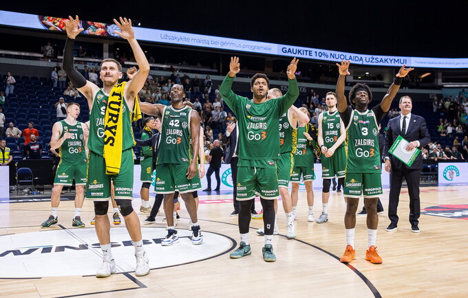 „Žalgiris“ pranašumą įrodė paskutiniame kėlinyje (Foto: Rokas Lukoševičius)