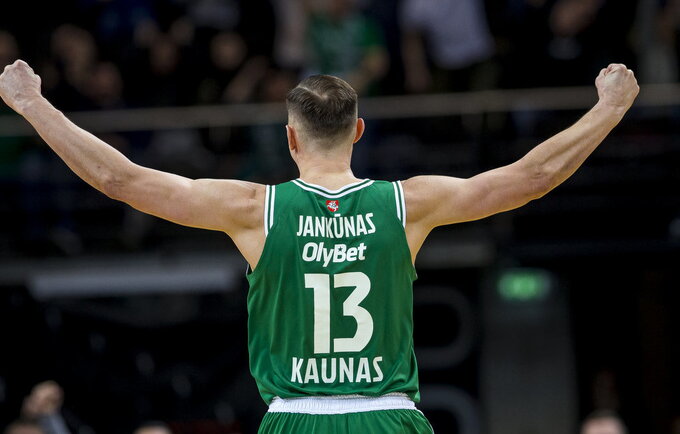 P.Jankūnas pradės savo 17 sezoną su „Žalgirio“ apranga (BNS nuotr.)